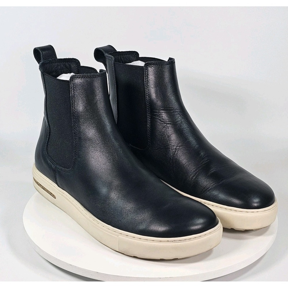 Birkenstock Women's Sz 10 EU 41 Black Leather Bend Chelsea Ankle Booties